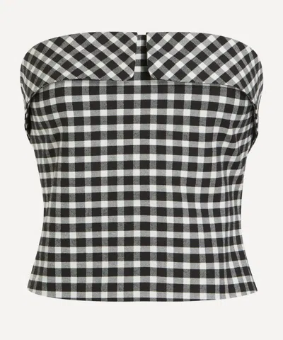 Posse Women's Chiara Gingham Strapless Top In Multi