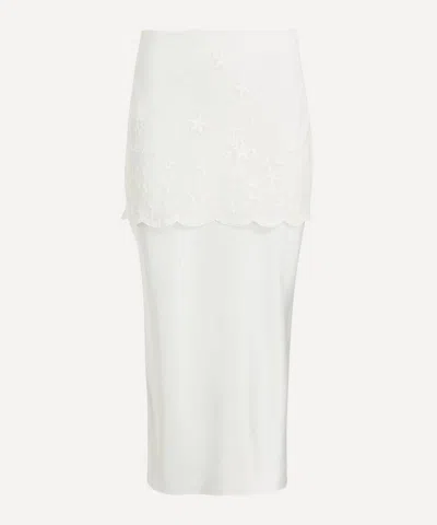 Posse Women's Cove Silk Skirt In White