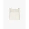 POSSE WOMENS ALICE CROPPED LINEN TOP NATURAL