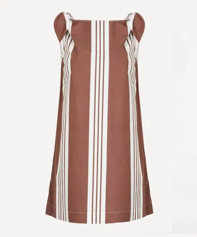 Posse Women's Rosie Chocolate Stripe Mini Dress