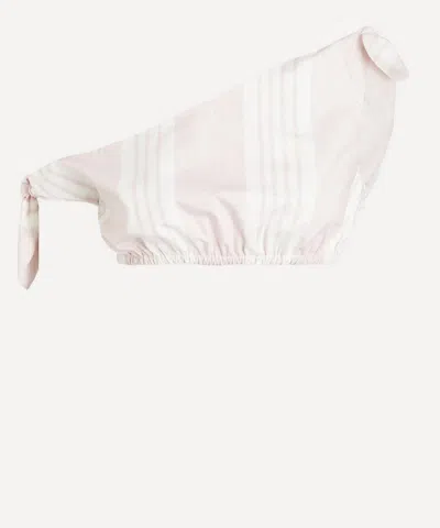 Posse Women's Rosie Pink Stripe Tie Top In Neutral