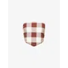 Posse Womens Mocha Gingham Callie Gingham-print Tie Cotton Top Xs In Brown