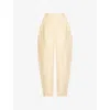Posse Rio Pleated Linen Tapered Pants In Dusty Citron