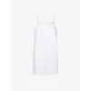 Posse Womens Vintage White Peggy Broderie Cotton Mini Dress