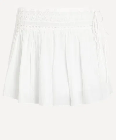 Posse Women'size S Danielle Lace-trim Skort In White