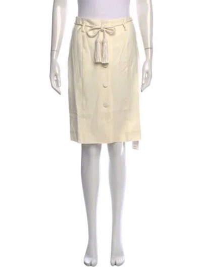 Pre-owned Posse Wool Knee-length Skirt W/ Tags In Neutral