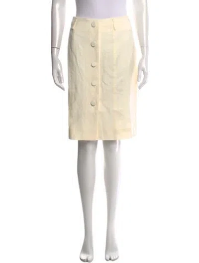 Pre-owned Posse Wool Knee-length Skirt W/ Tags In Neutrals