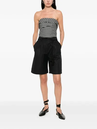 Posse Yvette Bermuda Shorts In Black