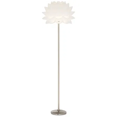 Possini Euro Design 63" White Flower Modern Floor Lamp