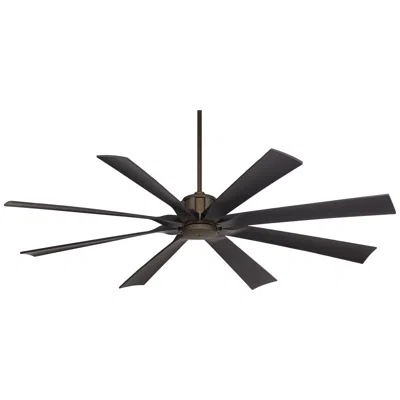 Possini Euro Design 70" Possini Euro Defender Oil-rubbed Bronze Damp Ceiling Fan