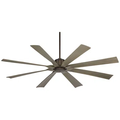 Possini Euro Design 70" Possini Euro Defender Oil-rubbed Bronze Oak Damp Ceiling Fan