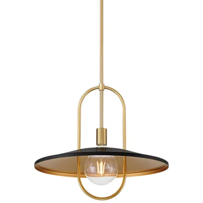 Possini Euro Design Fatima 19" Wide Medium Black And Soft Gold Led Pendant Light