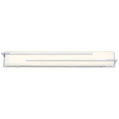 Possini Euro Design Jada 33 3/4" Wide Chrome Led Bath Light