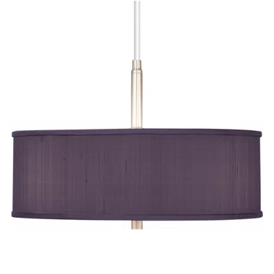Possini Euro Design Possini Euro 16" Wide Eggplant Purple Pendant Chandelier