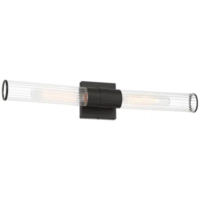Possini Euro Design Possini Euro Adeline 24 1/4" Wide Black 2-light Bath Light