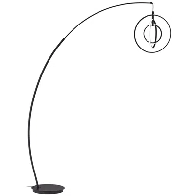 Possini Euro Design Possini Euro Allura Black 79" High 3-ring Led Modern Arc Floor Lamp
