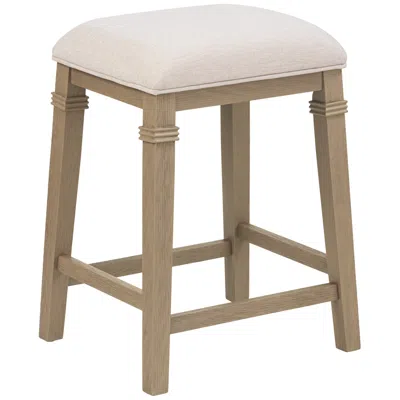 Possini Euro Design Possini Euro Arabella 25 1/2" High Gray Ecru Backless Counter Stool
