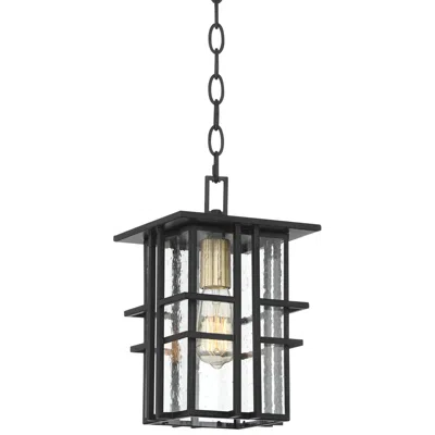 Possini Euro Design Possini Euro Arley 12 1/2" High Black Outdoor Hanging Light