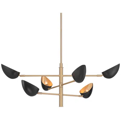 Possini Euro Design Possini Euro Atherton 42 1/2" Gold And Black 6-light Sputnik Pendant