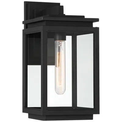 Possini Euro Design Possini Euro Atkins 14 1/4" High Die Cast Matte Black Outdoor Light