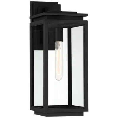 Possini Euro Design Possini Euro Atkins 18" High Die Cast Matte Black Outdoor Light