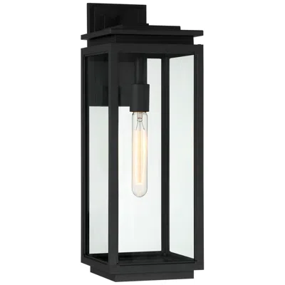 Possini Euro Design Possini Euro Atkins 21 1/4" High Matte Black Outdoor Wall Light