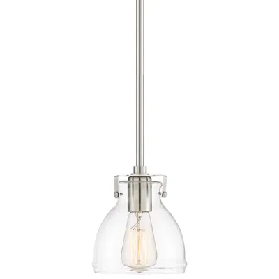 Possini Euro Design Possini Euro Bellis 6 1/2" Wide Nickel And Clear Glass Mini Pendant