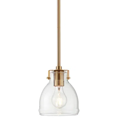 Possini Euro Design Possini Euro Bellis 6 1/2" Wide Soft Gold And Clear Glass Mini Pendant