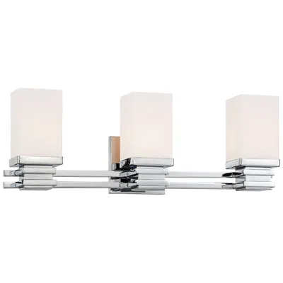 Possini Euro Design Possini Euro Bennett Collection Chrome 22" Wide Bathroom Wall Light