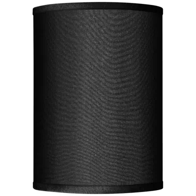 Possini Euro Design Possini Euro Black Faux Silk Cylinder Lamp Shade 8x8x11 (spider)