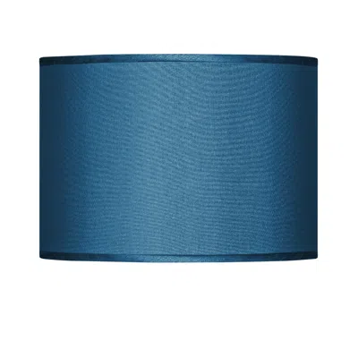 Possini Euro Design Possini Euro Blue Faux Silk Lamp Shade 13.5x13.5x10 (spider)
