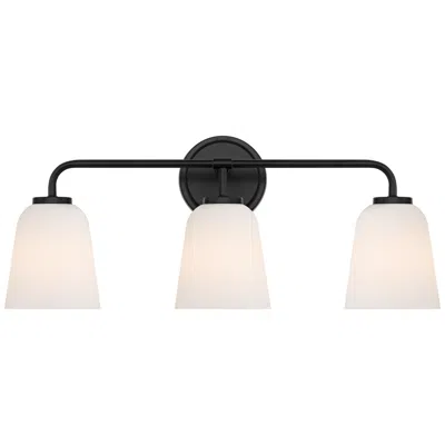 Possini Euro Design Possini Euro Bouchard 24" Wide Black 3-light Bath Vanity Light