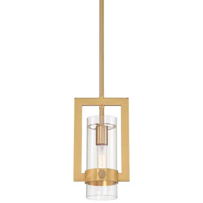 Possini Euro Design Possini Euro Camden 7" Wide Antique Brass Mini Pendant Light