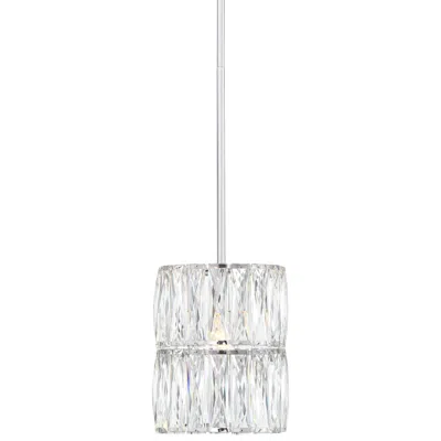 Possini Euro Design Possini Euro Camryn 7 3/4" Modern Chrome And Crystal Mini Pendant