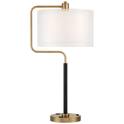 Possini Euro Design Possini Euro Carlyle 30 1/2" High Usb And Outlet Modern Desk Lamp
