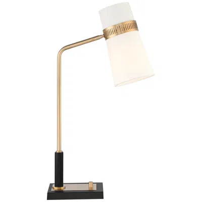 Possini Euro Design Possini Euro Cartwright 32" Antique Brass And Black Usb Desk Lamp