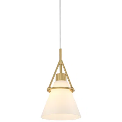 Possini Euro Design Possini Euro Casmere 7 1/2" Wide Modern Gold Cone Mini Pendant