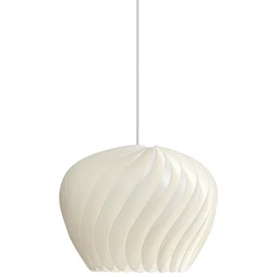Possini Euro Design Possini Euro Cavelli 15" Wide Modern Dome White Swirl Pendant Light