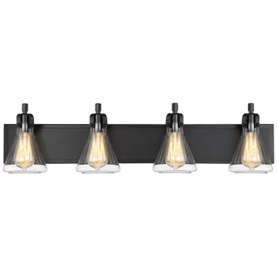 Possini Euro Design Possini Euro Cindy 33" Wide Bronze 4-light Bath Light