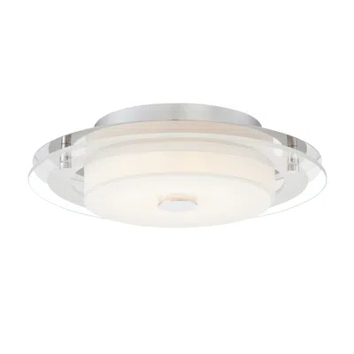 Possini Euro Design Possini Euro Clarival 12 1/2" Wide Chrome Led Ceiling Light