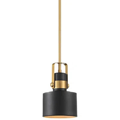 Possini Euro Design Possini Euro Courtney 6 1/2" Wide Black And Gold Mini Pendant Light