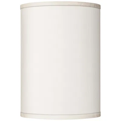 Possini Euro Design Possini Euro Cream Textured Faux Silk Cylinder Lamp Shade 8x8x11 (spider)
