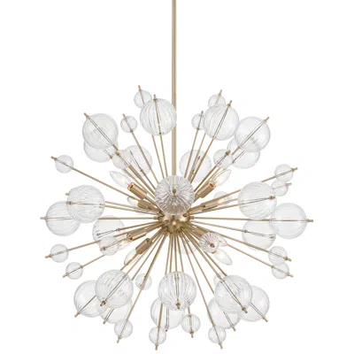 Possini Euro Design Possini Euro Dandelion 30" Wide Satin Gold 8-light Sputnik Pendant