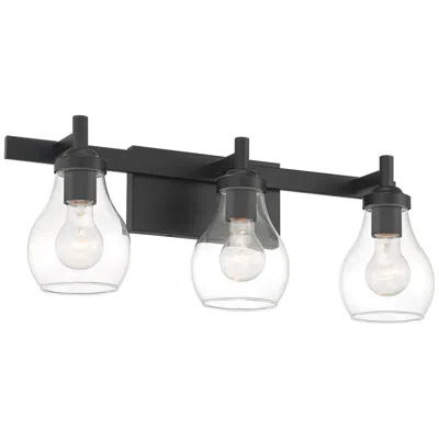 Possini Euro Design Possini Euro Danvers 22 1/2" Wide Black 3-light Bath Light