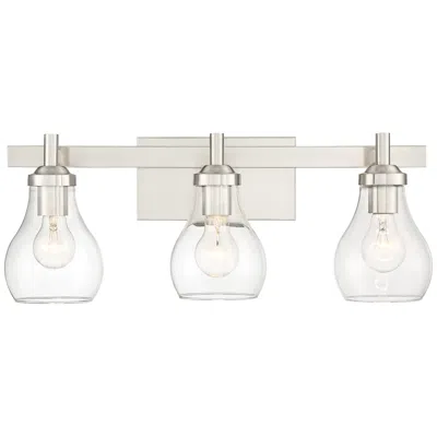 Possini Euro Design Possini Euro Danvers 22 1/2"w Brushed Nickel 3-light Bath Light