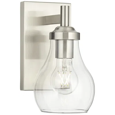 Possini Euro Design Possini Euro Danvers 8" High Brushed Nickel Wall Sconce