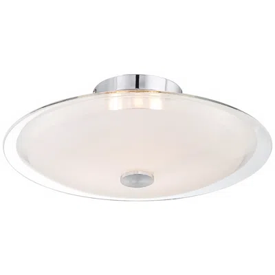 Possini Euro Design Possini Euro Darwin 15" Wide Modern Round Glass Disk Ceiling Light