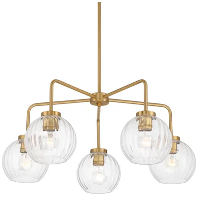 Possini Euro Design Possini Euro Declan 30" Wide Plated Gold 5-light Chandelier