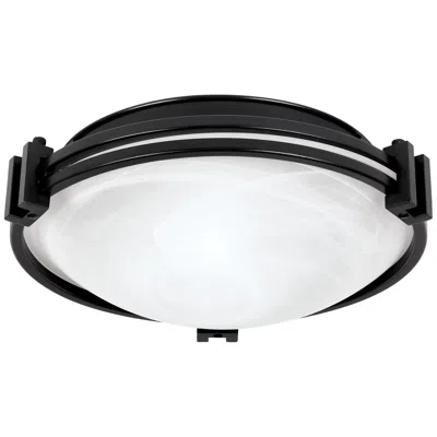 Possini Euro Design Possini Euro Deco 12 3/4" Wide Oil-rubbed Bronze Ceiling Light