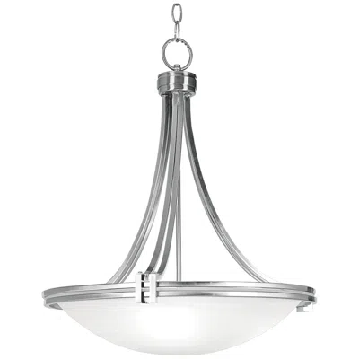 Possini Euro Design Possini Euro Deco 21 1/2" Wide Glass And Brushed Nickel Pendant Light